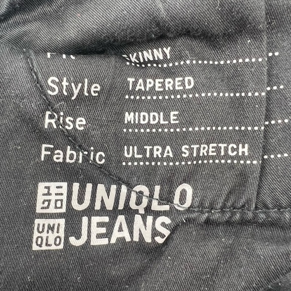 Uniqlo Skinny Mid Rise Tapered Jeans Size 29 Women’s - Picture 2 of 5